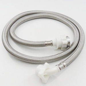 Manguera <span class=keywords><strong>de</strong></span> Suministro <span class=keywords><strong>de</strong></span> Agua Flexible <span class=keywords><strong>de</strong></span> Acero Inoxidable para <span class=keywords><strong>Lavadora</strong></span> OEM, <span class=keywords><strong>Tubo</strong></span> <span class=keywords><strong>de</strong></span> Extensión <span class=keywords><strong>de</strong></span> 3/4\" x 150 cm, Resistente a Roturas, para Agua Fría y Caliente - Product Image 1