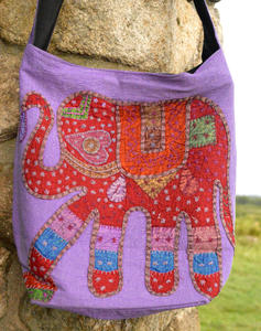 Jaipuri Sanganeri Designer New Handmade Mirror Work Sling Bag Unisex INS Style avec doublure en tissu de coton pour les filles - Product Image 4