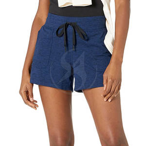 Shorts légers et respirants pour femmes, taille haute, confortables, avec taille élastique, 100 % coton, décontractés, en vente en ligne - Product Image 4