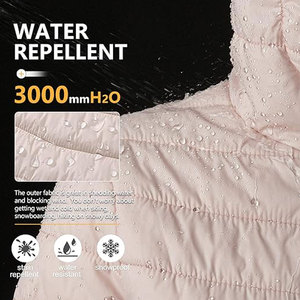 Chaqueta Acolchada de Invierno para Mujer, Ecológica, Plegable, Ligera, con Capucha y Cierre Completo, Resistente al Agua, para Clima Frío - Product Image 5