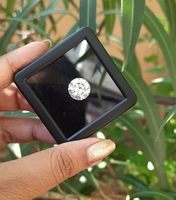Moissonita redonda de alta calidad, diamante sintético de moissanita cultivado en laboratorio, Diamante de moissanita suelta, excelente corte, claridad VVS