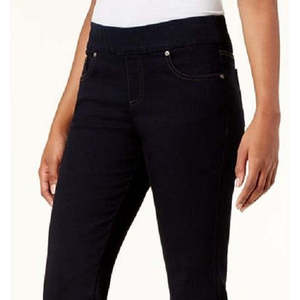 Jeans Neri da Donna Style Co, Vestibilità Dritta, Taglia Media, in Denim Traspirante, Vita Media, Stile Cargo Semplice, Gamba Svasata, Scuro - Product Image 2