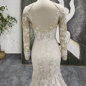 ชุดแต่งงานลู<span class=keywords><strong>ก</strong></span>ไม้สีแชมเปญ Jancember LSSG154 แขนยาวทรงเมอ<span class=keywords><strong>ร</strong></span>์เมดทรัมเป็ต  ชุดเจ้าสาวแบบโ<span class=keywords><strong>ร</strong></span>บเดอมาเร่  ดีไซน์อิลลูชั่น เหมาะสำห<span class=keywords><strong>ร</strong></span>ับพิธี<span class=keywords><strong>แต่งงาน</strong></span>ในโบสถ์ - Product Image 6