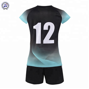 Diseño único de alta calidad verde personalizado tela sublimada impresa entrenamiento voleibol uniformes conjuntos hombres mujeres ropa deportiva - Product Image 2