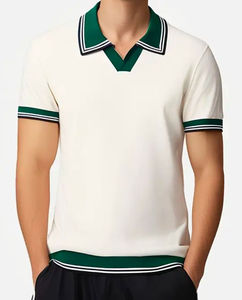 Polo a la moda para hombre, Polo de manga corta cómodo de verano para hombre, Polo cómodo transpirable para hombre, venta al por mayor - Product Image 3