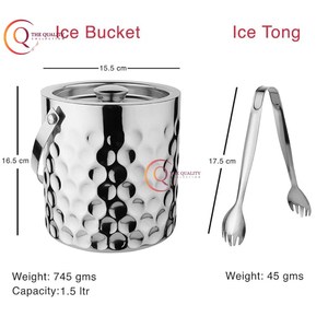 ถังใส่น้ำแข็งทำจากโลหะใช้ตีสำหรับร้านอาหารบาร์เครื่องดื่มที่ถือเครื่องดื่มถังแชมเปญหรูหรา - Product Image 5