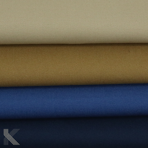 Tela de popelina de sarga pesada de algodón 100%, transpirable, lavada, teñida lisa, para vestidos, trajes, ropa deportiva, prendas informales y formales - Product Image 3