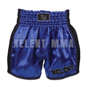ผู้ผลิตกางเกงมวยไทยแบบกำหนดเองสำหรับเด็กและผู้ใหญ่ สีฟ้าชมพู ชุดมวยสำหรับการแข่งขันและฝึกซ้อม XelentUniform - Product Image 4