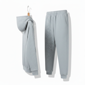 Conjuntos Deportivos con Capucha y Logotipo Personalizado para Hombre y Mujer, Chándales Vintage de Dos Piezas, Conjunto Deportivo para Otoño/Invierno - Product Image 3