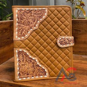 แผ่นรองเขียนเอกสารธุรกิจสำนักงานแฟ้มใส่เอกสารมีซิปโฟลเดอร์นำเสนอหนังวัว A4แฟ้มงานประชุม - Product Image 1