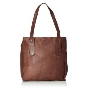 Distressed Brown Leather Fashion Tote <b>Bag</b> Women Vintage Shoulder Soft <b>Slouchy</b> Two Straps Shopper Handbag Large Rustic Daily - Product Image 4