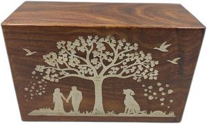 Decorative <b>Urns</b> Wooden <b>Urn</b> <b>Ashes</b> Storage Box Loving Movement White Large Personalized Cremation <b>for</b> <b>Ashes</b> Handcrafted Rosewood - Product Image 6
