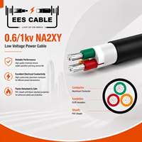 Câble d'alimentation blindé NA2XY AL/XLPE/SWA/PVC, conducteur en aluminium, isolation XLPE, blindage en fil d'acier, gaine en PVC