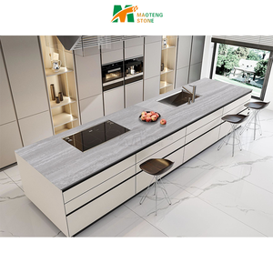 Dalle <span class=keywords><strong>de</strong></span> marbre en travertin fritté Offres Spéciales 20MM pierre frittée pour îlot <span class=keywords><strong>de</strong></span> comptoirs <span class=keywords><strong>de</strong></span> cuisine - Product Image 6