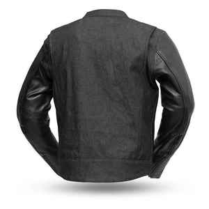 Chaqueta de Motocicleta Unisex de Cuero Resistente al Viento con Cremallera, Personalizable, Pedidos al por Mayor OEM - Product Image 5