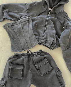 Custom Jogging <b>Jogger</b> Suits for Women Sweatpants and Hoodie Set Tracksuit Women 3 Piece Pants Jogging <b>Jogger</b> Set Women - Product Image 3