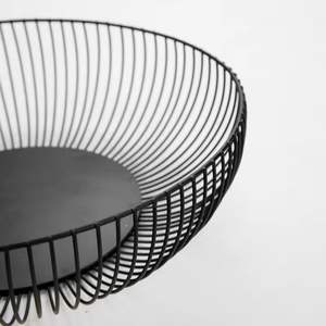 Panier de rangement pour fruits en métal rond, écologique, durable, décoration créative pour la maison et le salon - Product Image 4