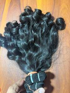 Extensiones de Cabello Humano Remy 100% Natural, Rizado y Voluminoso, con Doble Trama Cosida a Máquina, Proveedor Directo Jai Devi Industries - Product Image 2