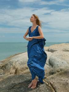 Caftan noir vêtements de plage bio vêtements de villégiature vêtements de nuit vêtements de nuit coton Boho robe pour femmes cravate teinture caftan plage couvrir - Product Image 2