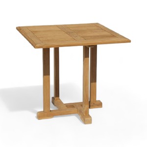 โต๊ะสำหรับลานบ้านทรงสี่เหลี่ยมทันสมัยทำจากไม้สักขัดละเอียดสำหรับรับประทานอาหารกลางแจ้งห้องครัวชายหาดวิลล่าโรงเรียนทางเข้าภายนอกอาคาร - Product Image 6