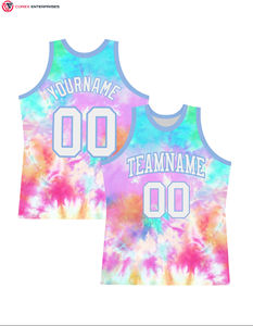 Maillot de basket-ball de mode de couleur personnalisée respirant et coutures à séchage rapide maillot de basket-ball de haute qualité - Product Image 1