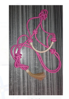 Cuerda de nailon trenzada personalizada para caballos, halter, silla de montar inglesa, equipo ecuestre cómodo y lavable para carreras de caballos
