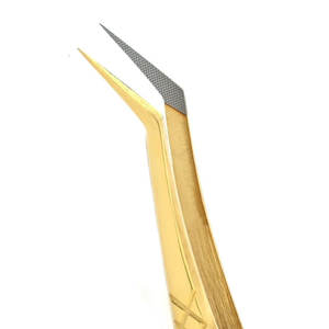 Pince à cils en vrac de marque privée en acier inoxydable antistatique avec embouts droits et incurvés Option d'étiquette personnalisée - Product Image 4