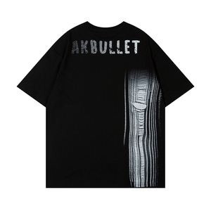 T-shirts 2024 coton, t-shirt poids lourd surdimensionné, t-shirt pour hommes, t-shirts pour hommes ajustés, t-shirt poids lourd surdimensionné - Product Image 2