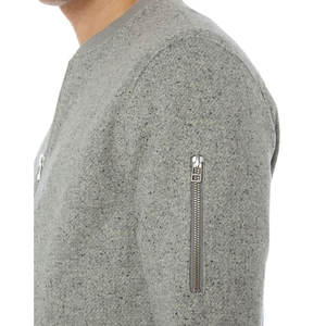 Chaqueta de bombardero para hombre hecha en fábrica de ropa OEM, chaqueta de bombardero de ajuste regular con cuello levantado informal para hombre a la venta - Product Image 4