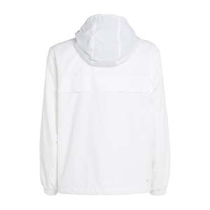 Wholesale Custom Men's <b>White</b> Windbreaker <b>Jacket</b> Waterproof Lightweight Breathable Reversible Hooded Outdoor Sports Front Coat - Product Image 2