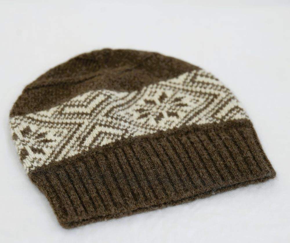 Organic Brown & White (natural, undyed wool)