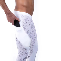 Leggings de Compresión para Hombre al por Mayor, con Bolsillo, Elásticos en Cuatro Direcciones, Cintura Elástica Premium, para Gimnasio, Running y Yoga