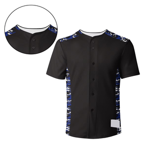 Camiseta de Béisbol Unisex Personalizada con Botones, Uniformes Profesionales de Equipo, Tallas Grandes, 100% Poliéster para Compradores al por Mayor - Product Image 4