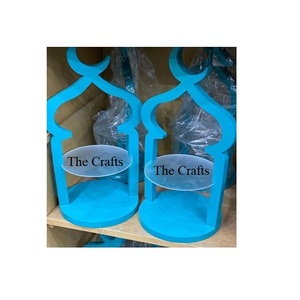 Wooden Blue Color Set Of 2 <b>Cake</b> <b>Server</b> For Birthday Engagement And Wedding Decoration <b>Cake</b> Serving Stand - Product Image 1