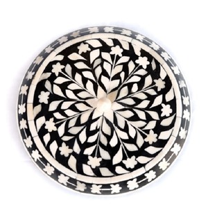 Caja de almacenamiento de madera rectangular azul hecha a mano de lujo con incrustaciones de hueso de alta calidad y perfecta para accesorios de joyería, regalos de lujo - Product Image 1