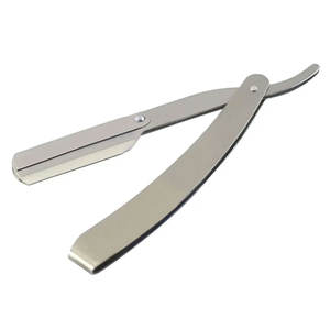 Rasoirs de rasage de cheveux en acier inoxydable argenté de qualité supérieure manche en bois-Outils de toilettage de précision réutilisables pour des rasages lisses 1 an - Product Image 3