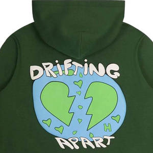 Sweat à capuche imprimé bouffant personnalisé multicolore Sweat à capuche imprimé de logo personnalisé Sweat à capuche personnalisé 100% coton - Product Image 3