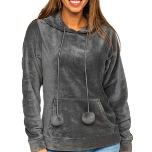 เสื้อฮู้ดแบบสวมหัวเสื้อมีฮู้ดผ้าคอตตอนผ้าโพลีเอสเตอร์ถักทรงโอเวอร์ไซส์โลโก้ออกแบบได้ตามต้องการ - Product Image 1