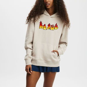 Sudadera Extra Grande de Alta Calidad para Mujer, de Spandex/Poliéster, Ajuste Holgado, Tejido Grueso y Transpirable, Estilo Casual Hip Hop para Invierno - Product Image 6