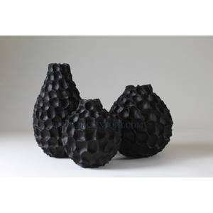 Ensemble de 2 vases à fleurs décoratifs de style classique, qualité supérieure, métal, différentes tailles, vases à fleurs pour usage intérieur et extérieur - Product Image 3