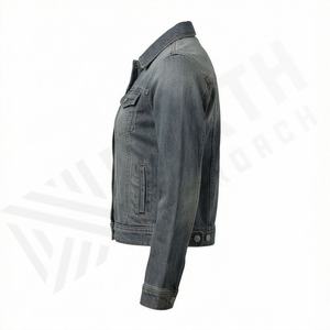 Breathable Plain Dyed Canvas Knitted Denim <b>Jacket</b> <b>Women</b> Casual Autumn Winter Anti Wrinkle Solid Fashion Stylish Streetwear High - Product Image 3