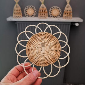 Nouvelle table à manger écologique rotin Durable moderne plaque de chargeur de haute qualité à la main décor de mariage napperon mariage - Product Image 3