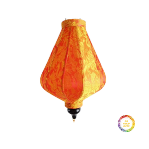 Hoi โคมไฟผ้าไหมทำด้วยมือจากกรอบไม้ไผ่โคมไฟผ้าแบบดั้งเดิมสำหรับการส่งออกในปริมาณมาก - Product Image 4