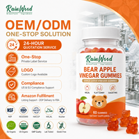 Rainwood OEM Gummies véganes au vinaigre de cidre de pomme, complément herbal amincissant Keto ACV pour la combustion des graisses