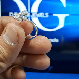 Bague solitaire en diamant ethnique en argent 925 nouvellement coupée pour les mariages anniversaires cadeau de fiançailles pour les occasions spéciales - Product Image 5