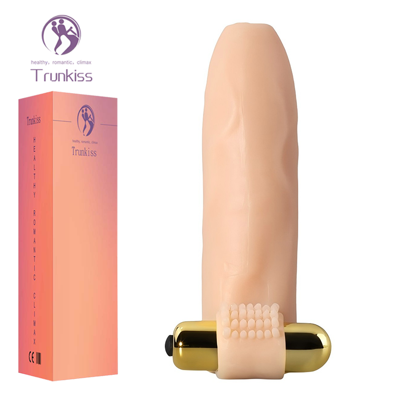 Dildo Vibrating Condom Adult Sex Product for Men and Women to Enlarge Penis  and Stimulate the Clitoris Vibrating Dildo Condom| Alibaba.com