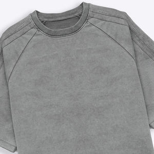 Camisetas lavadas con ácido de último diseño, camisetas de manga corta suaves personalizadas lavadas con ácido, camisetas informales lavadas con ácido de alto timbre para hombres - Product Image 5