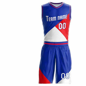 Uniforme de basket-ball sur mesure en gros, taille plus, imprimé, design réversible, tissu respirant anti-humidité, antibactérien, UV - Product Image 1