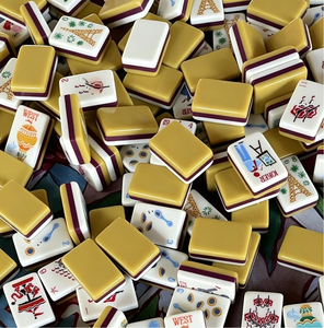 <span class=keywords><strong>LA</strong></span> VIE EN Paris Mahjong Acrílico con Temática Dramática, 160 Piezas de Fichas Americanas Talladas - Product Image 4