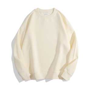 High Quality 100% Cotton Jersey <b>Sweatshirt</b> <b>Men</b> Women Neck -Shoulder Solid Color Embroidered Breathable Casual Oversize Style - Product Image 2